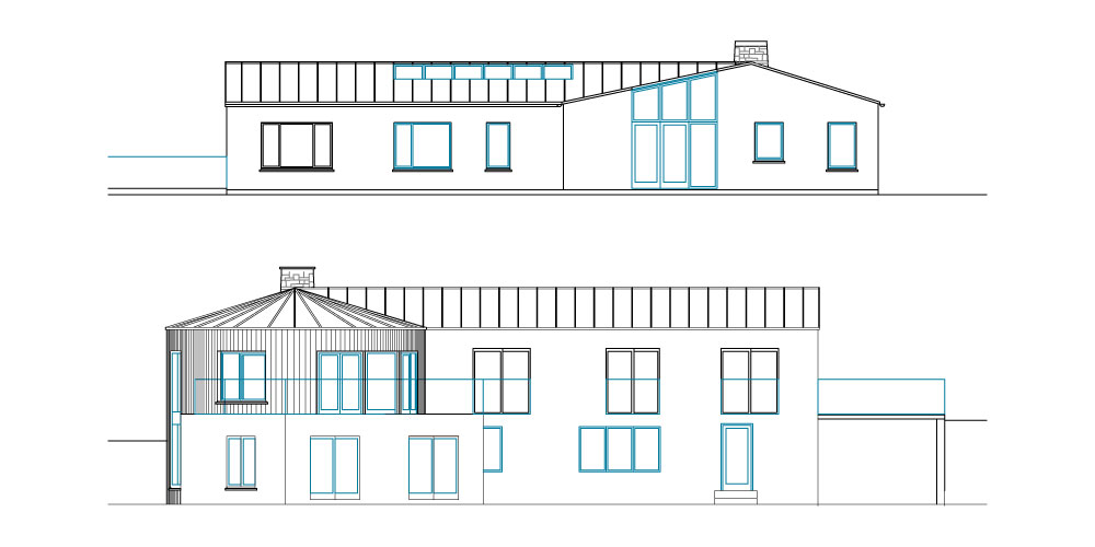 2-Storey House Extension To The Rear - Elevations